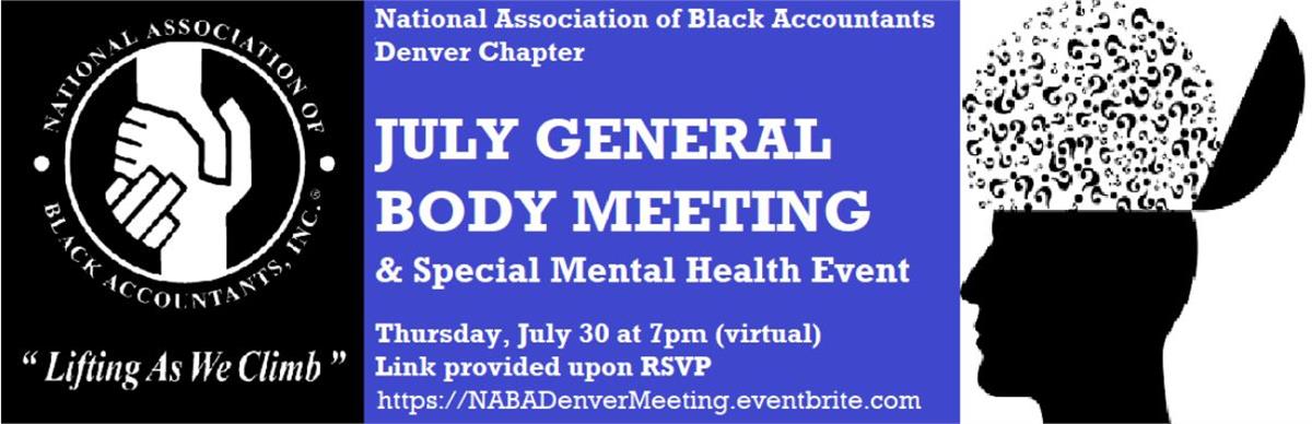 July General Body Meeting & Event